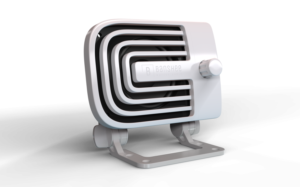 Banshee VA1 - White, Quarter View